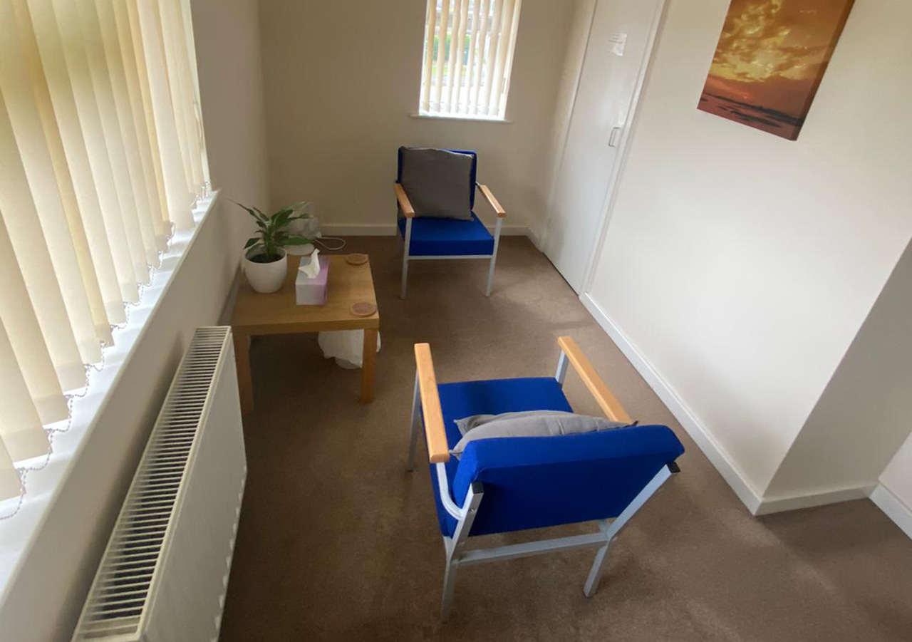 Interior view of the Bletchley counselling office