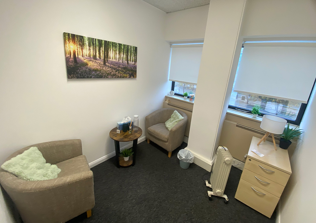 Interior view of the Central Milton Keynes counselling office